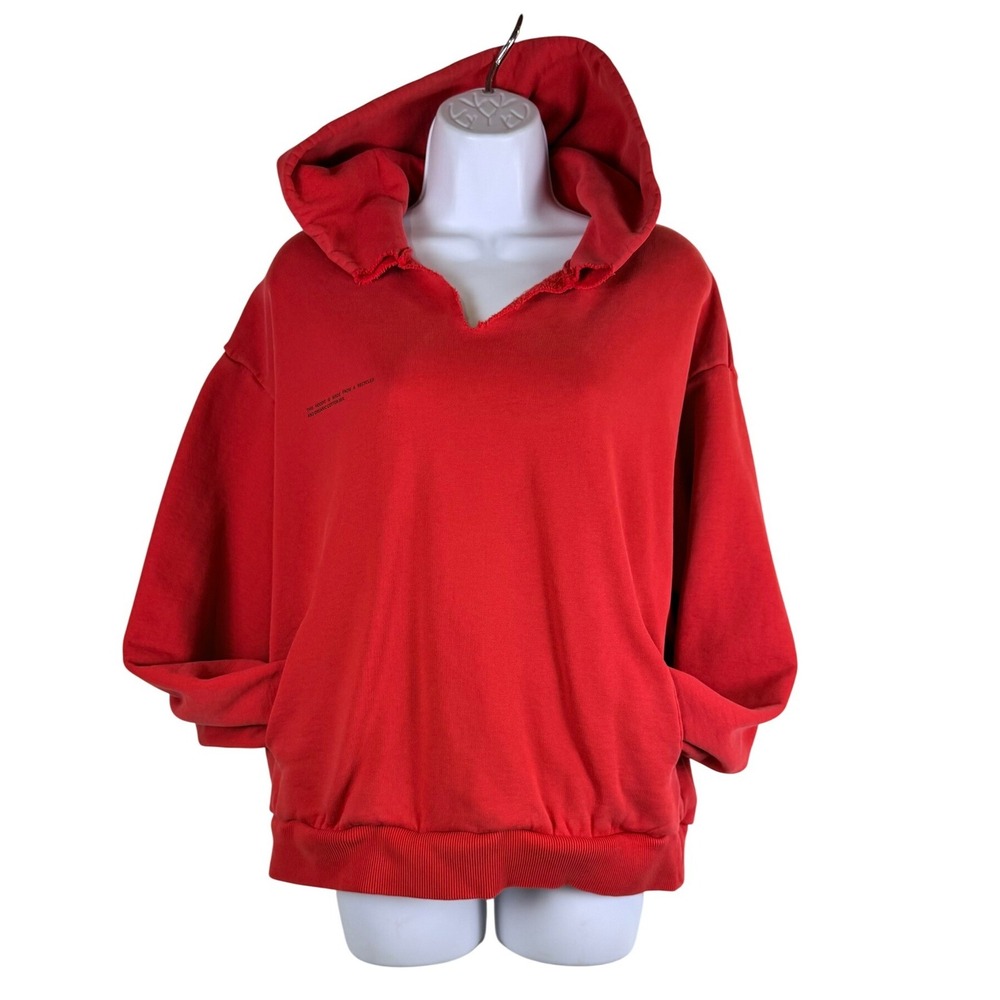 Pangaia 365 Core Hoodie Goji Red Unisex M Streetwear Heavyweight Gorpcore Cozy